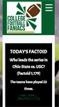 Mobile Screenshot of collegefootballfaniacs.com